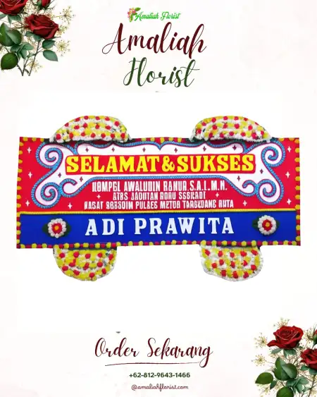 Papan Bunga Ucapan Selamat Cantel